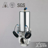 Stainless Steel Ss316L Sanitary Pneumatic Butterfly Valve with Sensor