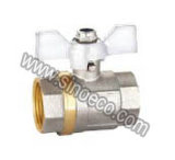 Galvanized Female Thread Forged Brass Butterfly Handle Ball Valve