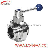 Stainess Steel Sanitary Clamped End Butterfly Valve
