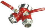 3 Way Wye Brass Ball Valve With Fire Hose Connection