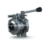Sanitary Mix-Proof Butterfly Valve Stainless Steel Manual