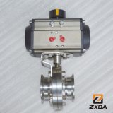 Stainless Steel Pneumatic Sanitary Butterfly Valve