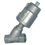 Stainless Steel Thread Pneumatic Angle Seat Valve