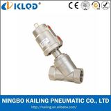 Kljzf Stainless Steel Pneumatic Angle Seat Valve