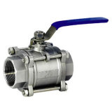 Sanitary Stainless Steel Two Pieces Ball Valve
