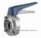 SMS 304/316L Sanitary Welded Butterfly Valve