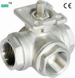 Stainless Steel Floating 3 Way Ball Valve