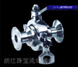 Stainless Steel Sanitary Clamped Straight Ball Valve