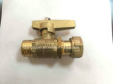 Customized Quality Brass Forged Straight Ball Valve (IC-1005C)