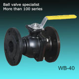 JIS 10k Carbon Steel Wcb Flanged Floating Manual Ball Valve