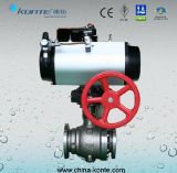 Side Entry 2PC Trunnion Ball Valve with Pneumatic Actuator