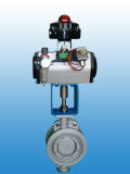 Pneumatic Plug Double Eccentric Soft-Sealed Butterfly Valve