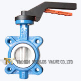 All PTFE Lining Lug Wafer Butterfly Valve with Hand Lever (Ltd71F-10/16)
