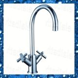 Two Handle Single Hole Sink Faucet with 1/4 Turn Ceramic Disk Valve (6401)