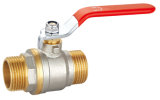 Brass Color Brass Ball Valve with Stainless Steel Handle