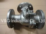 Three Way Ball Valve with Flange End