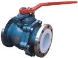 PFA Lined 2-Pieces Ball Valve for Chemical