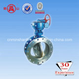 Worm Gear Price Double Flange Butterfly Valve