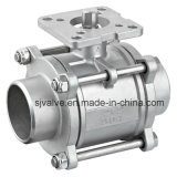 3PC Ss Butt Weld Ball Valve with ISO 5211