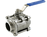 Investment Casting Stainless Steel 3PC Bw Ball Valve