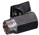 Forging M*F Brass Mini Ball Valve with Aluminium Handle (YED-A1051)