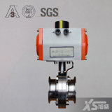 Stainless Steel Sanitation Pneumatic Actuated Butterfly Valve