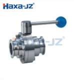 Sanitary Grade Clamp Butterfly-Shaped Ball Valve