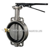 Lever Operated Wafer Butterfly Valve with Hand Lever