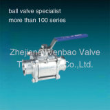 3PC Quick Connection Stainless Steel 316 Sanitary Ball Valve