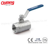 Two Pieces Stainless Steel Thread End Ball Valve