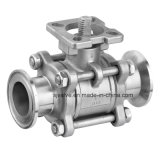 3PC Sanitary Clamp Ball Valve with ISO 5211
