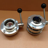 50.8mm Stainless Steel Food Grade SMS Butterfly Valves