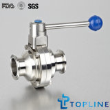 Sanitary Stainless Steel Tri-Clamp Butterfly Type Ball Valve