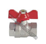 Standard Bore Forged Brass Ball Valve with Butterfly Handle