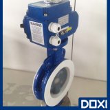 Electric Actuator PFA Butterfly Valve