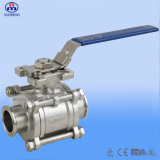 ISO Three Piece Clamped Ball Valve with Pulling Handle