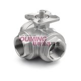 3 Way Ball Valve with High Mouting Pad