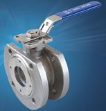 Precision Casting Stainless Steel 1PC Wafer Type Flanged Ball Valve