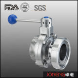 Stainless Steel Sanitary Male/Union End Butterfly Valve (JN-BV2008)