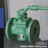 Wcb RF Flange Ends Lubricated Plug Valve with Lever