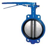 Hand Lever Wafer Butterfly Valve with Pin