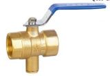 (A) Forged Pn20 Brass Temperture-Measuring Ball Valve