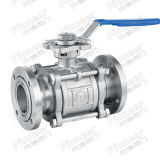 3PC High Vacuum Ball Valve with Flange End