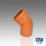 45D Elbow with Rubber (DIN PVC Pipe Fitting for Drainage) PVC Drainage Fitting