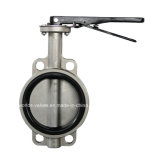 Lever Operated Wafer Type Butterfly Valve with CE ISO Wras Certificates