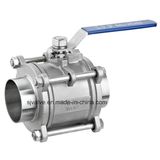 3PC Sanitary Butt Weld Ball Valve