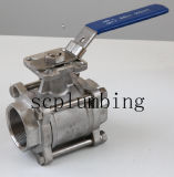 3-PC Flanged Ball Valve with Direct Mounting Pad