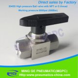 Manual Operating 304 Stainless Steel High Pressure Ball Valve with NPT or G Thread