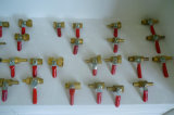 Copper Ball Valve/Red Green Level Handle