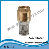 Brass Foot Valve with S. S. Filter (V24-002)
